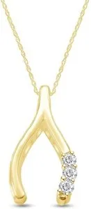 Authentic The Eternal Arc of Time Wishbone Pendant