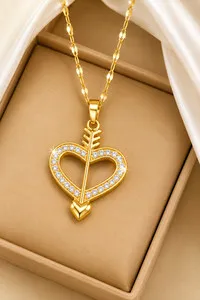 Authentic The Radiant Heart: A Golden Vessel of Eternal Affection