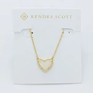 Authentic The Ari Heart Luminescent Drusy Talisman in Radiant Gold