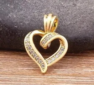 Authentic Radiant Heart of Eternal Devotion: 14k Gold-Plated Amulet