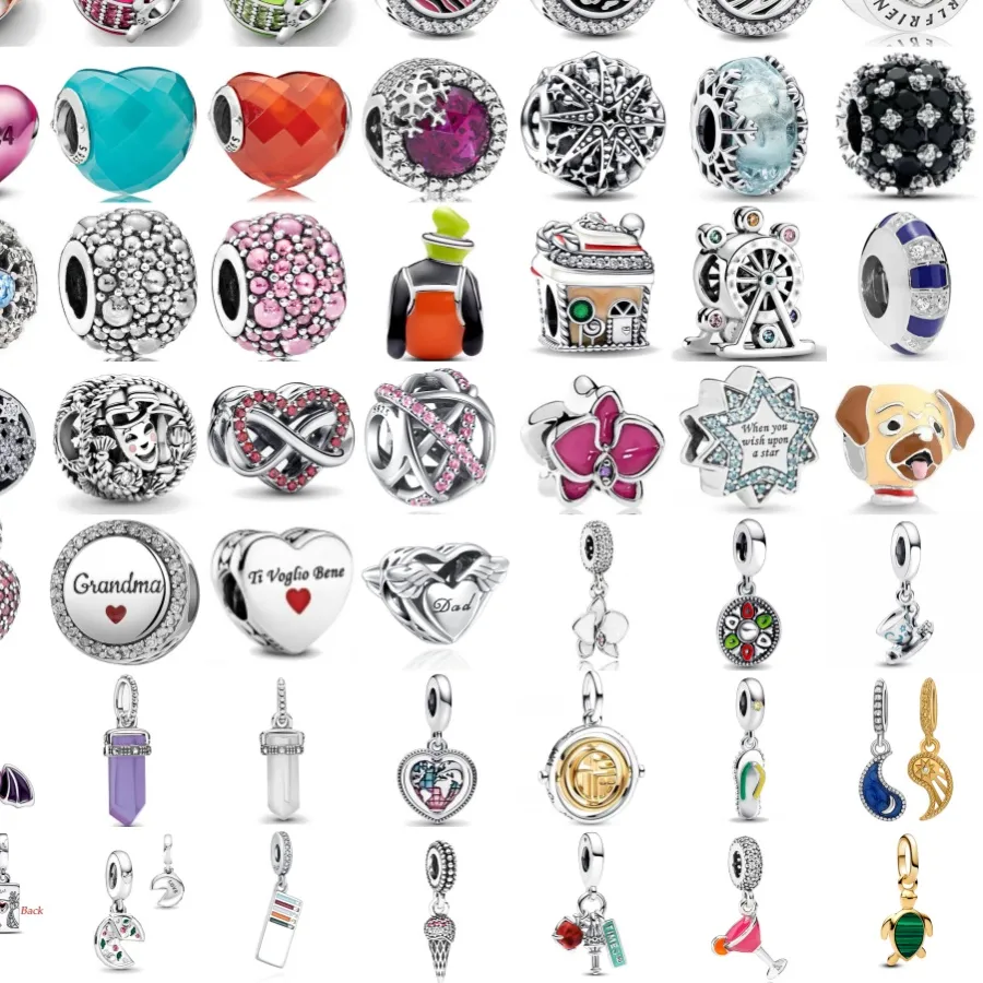Authentic 925Silver Heart Shape, House Bead Ice Cream, Cup Pendant Suitable For European Original Bracelet Diy Accessories, Exquisite Jewelry