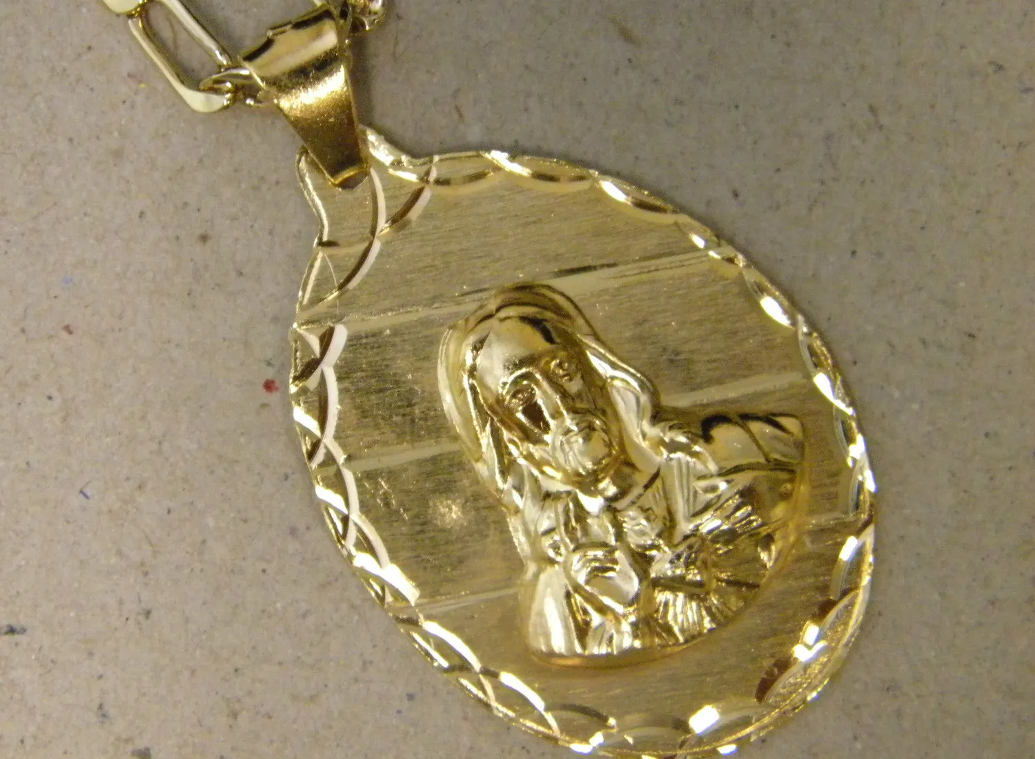 Authentic Heart of Devotion: Sacred Heart Gold Plated Charm