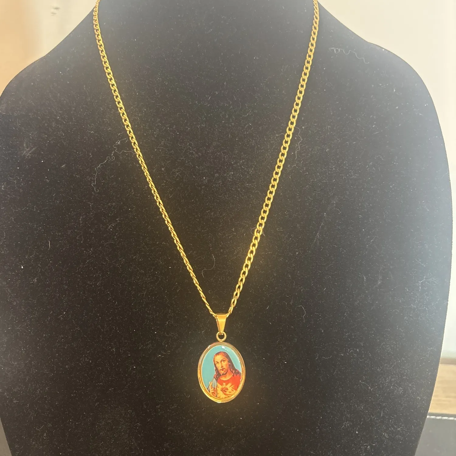 Authentic The Golden Radiance Sacred Heart Pendant