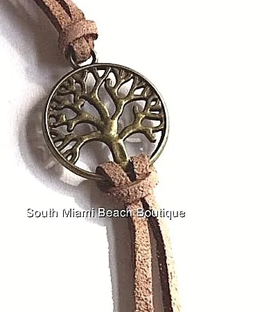 Authentic The Golden Roots Tree of Life Suede Talisman