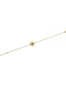 Authentic HURACAN: Golden Storm Bracelet with Cosmic Symbols