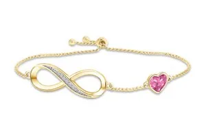 Authentic The Crimson Heart of Eternal Radiance Charm Bracelet