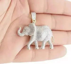 Authentic The Celestial Guardian - Sacred Moissanite Elephant Wisdom Amulet