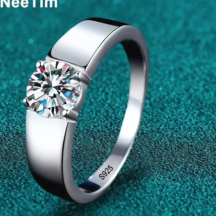 Authentic Radiant Luminary Moissanite Band of Eternal Covenant