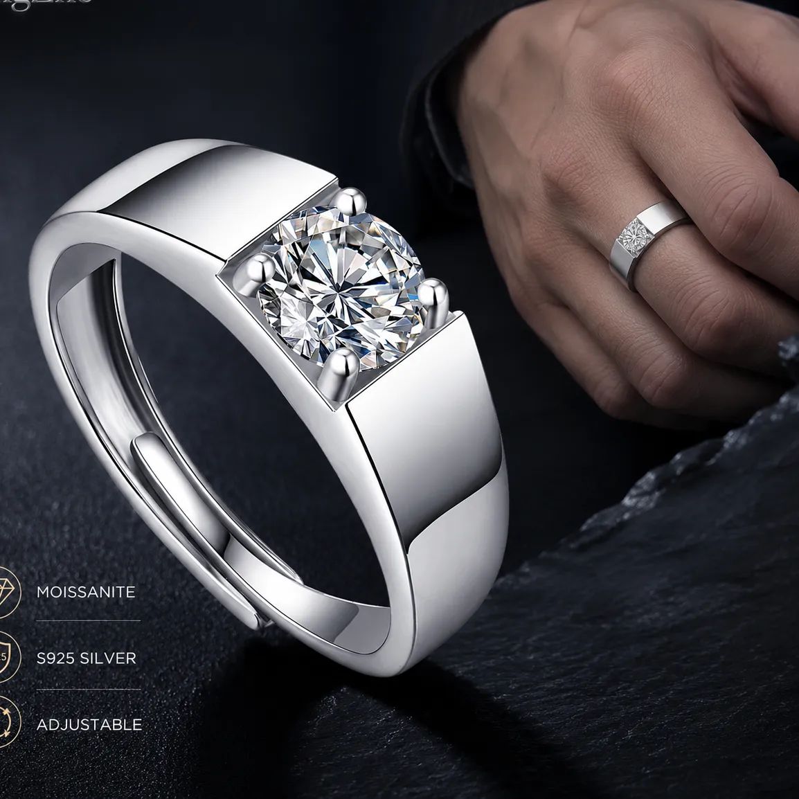 Authentic The Luminary Star Open Ring in Sterling Silver