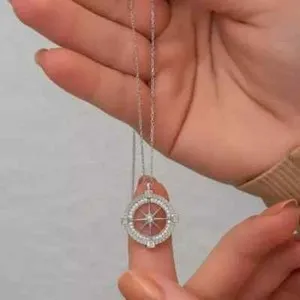 Authentic The Luminous Wayfinder: A Moissanite Star Compass Talisman