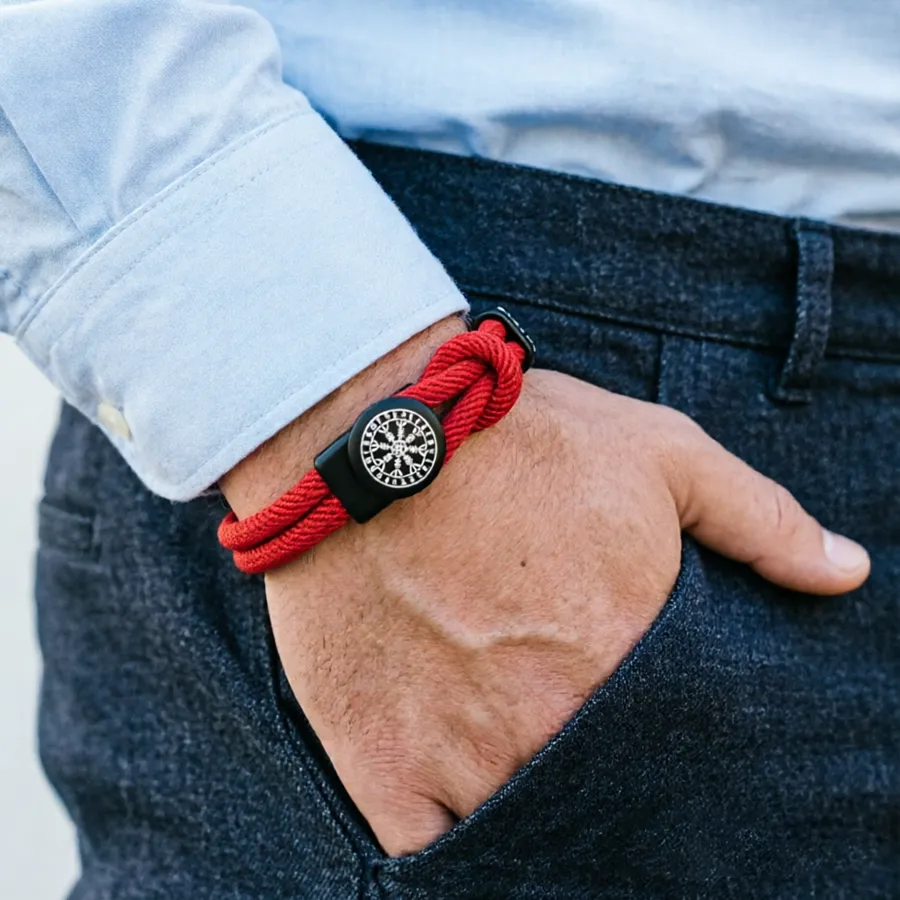 Authentic The Wayfarer's Compass A Handwoven Red Cord Of Protection And Destiny