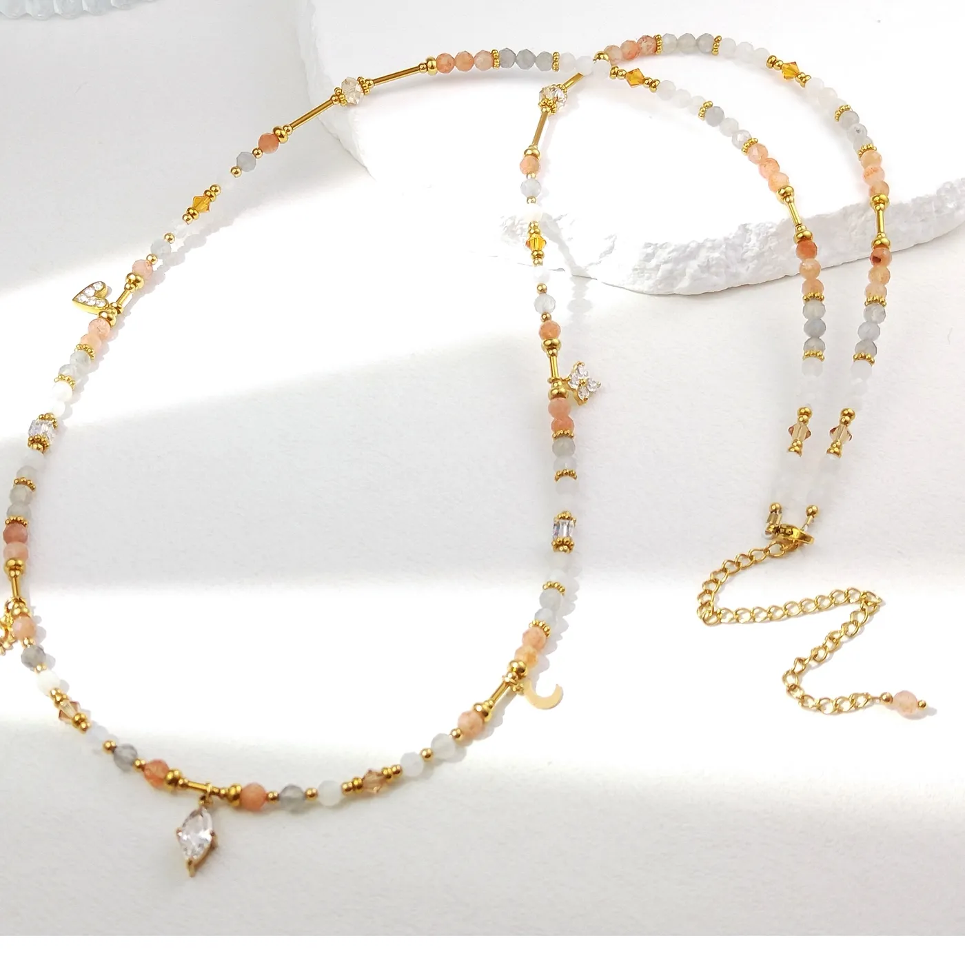 Authentic Celestial Luminescence Natural Gemstone Waist Talisman