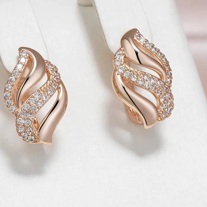 Authentic Celestial Geometry Gold-Plated Dangle Earrings