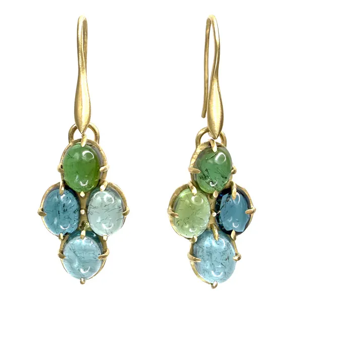 Authentic Amulet of the Serpentine Horizon Gold Dangle Earrings