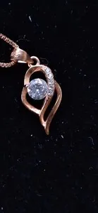 Authentic The Infinite Bloom: Rose Gold Eternal Radiance Pendant