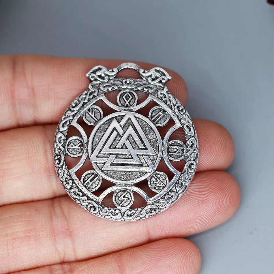 Authentic The Nordic Shadow: Valknut and Scandinavian Wolf Talismans