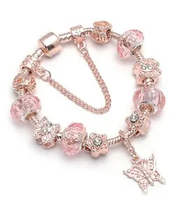 Authentic Ethereal Butterfly Transformation Rose Gold Bracelet