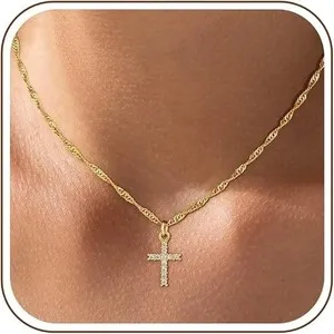 Authentic The Eternal Cross Of Luminous Faith A Gold- Plated Minimalist Talisman