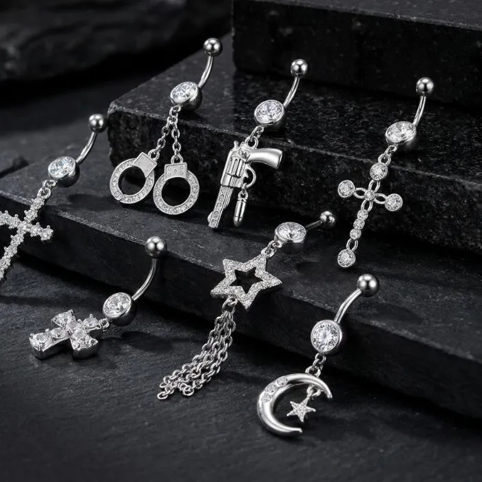 Authentic Celestial Rebellion: The Gothic Cross & Heart Sacred Navel Talisman