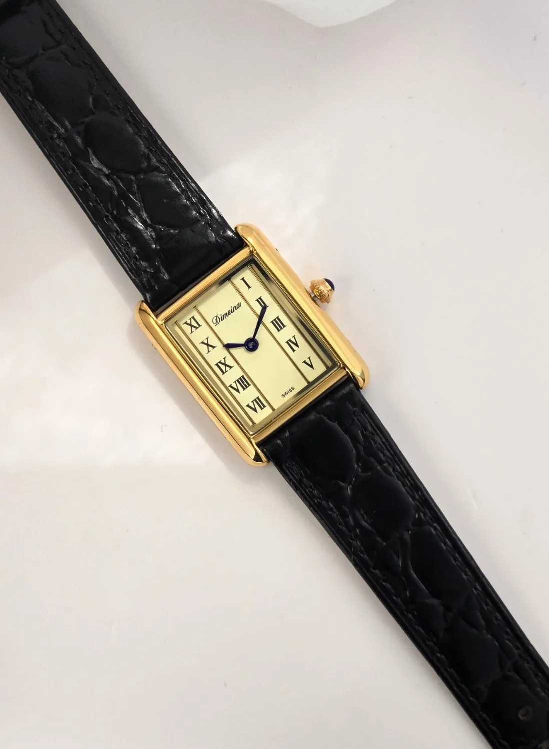 Authentic The Chronos Rectilinear Gold-Plated Talisman Watch