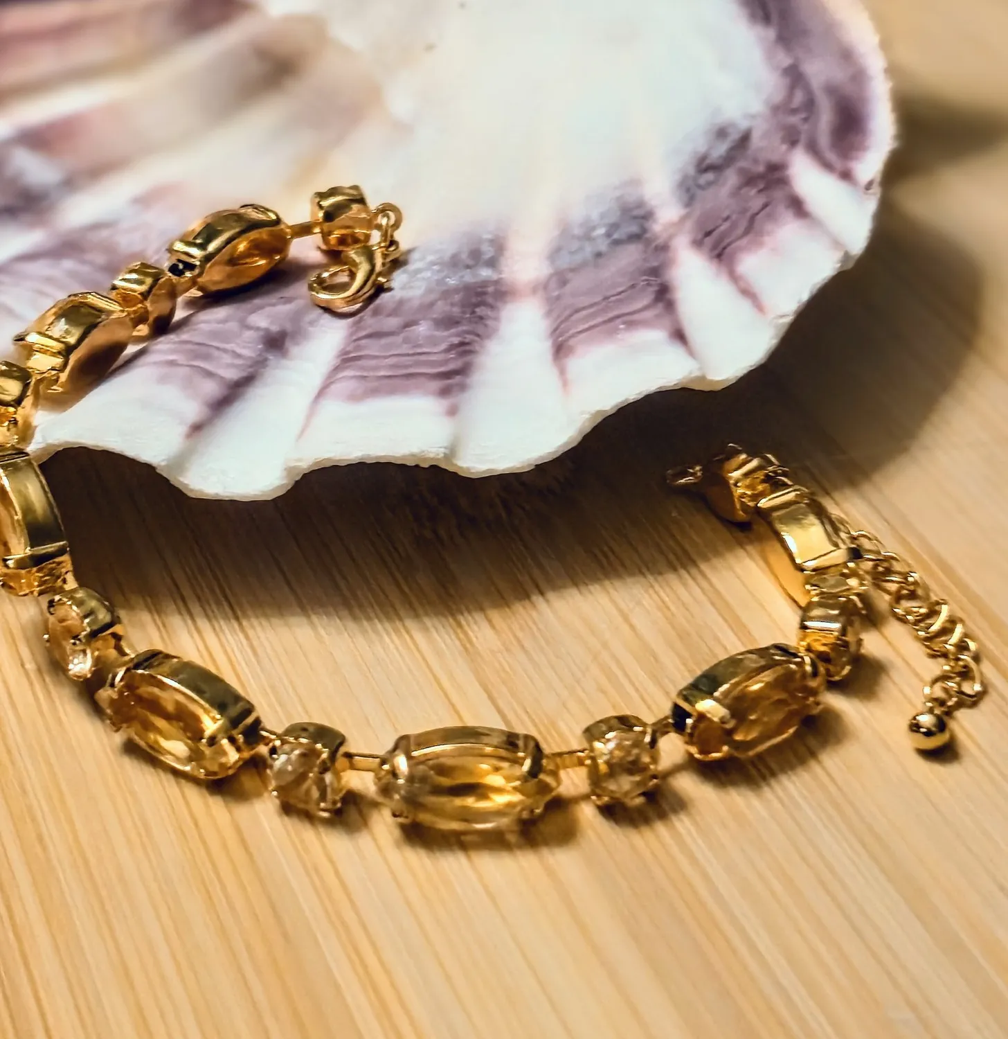 Authentic The Golden Solstice Citrine Tennis Bracelet