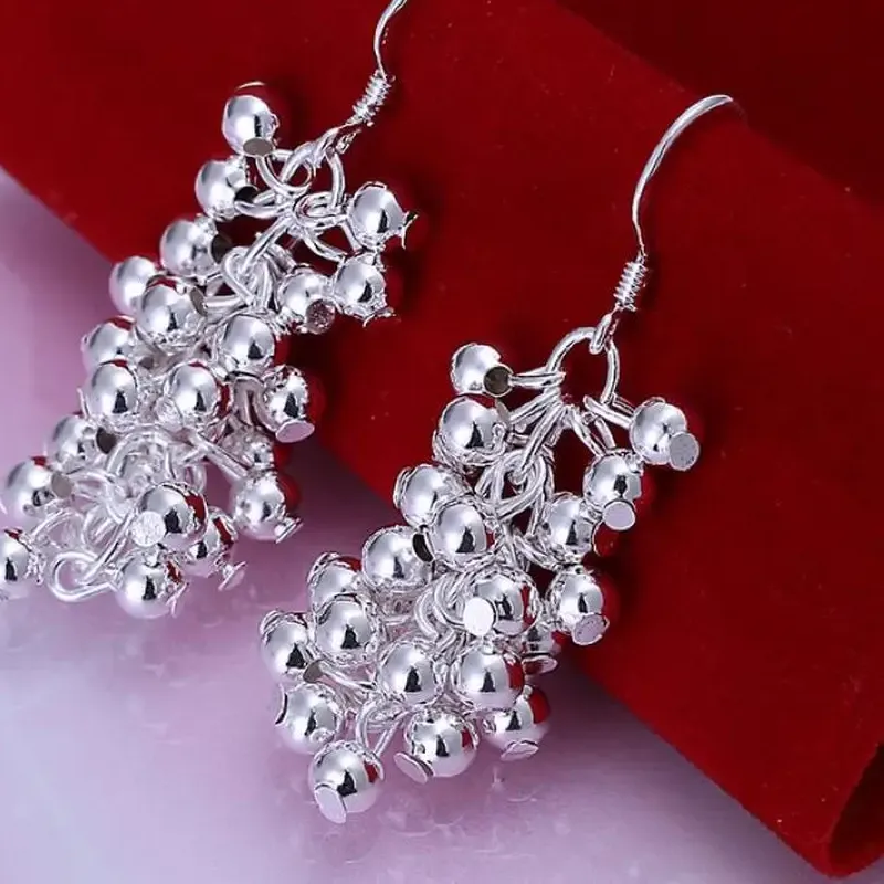 Authentic Vine of Abundance: Celestial Grape Cluster Earrings