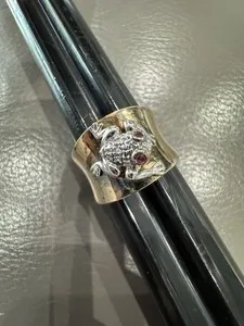 Authentic The Gilded Guardian of Prosperity: Sterling Silver Frog Totem