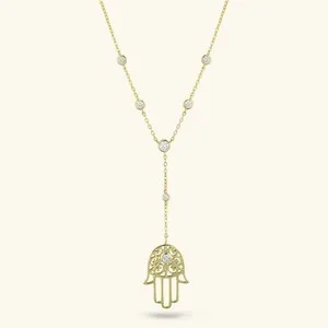 Authentic Amulet of the Hamsa's Embrace: Golden Protection