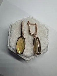 Authentic Ethereal Rose Quartz Dangle Earrings: Vessels of Celestial Grace
