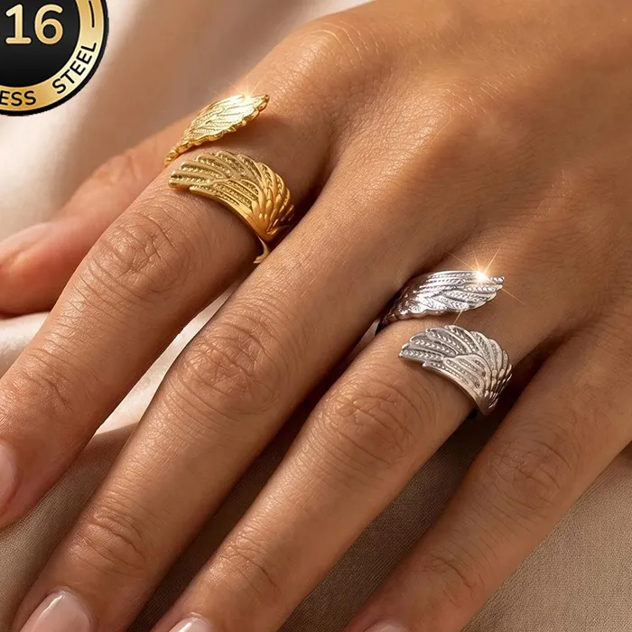 Authentic Wings of Eternal Union Feathered Band