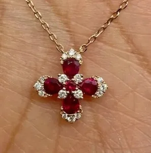 Authentic The Crimson Bloom Solitary Talisman in Radiant Gold