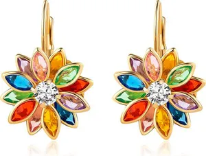 Authentic Golden Lotus Bloom: Ethereal Earrings of Awakening