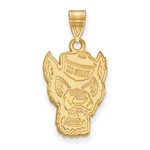 Authentic The Howling Guardian: North Carolina State Wolf Totem in Radiant Gold