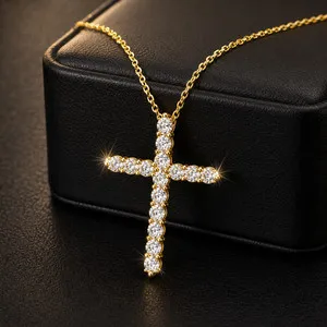 Authentic Celestial Radiance: The Diamond-Encrusted Cross of Eternal Light