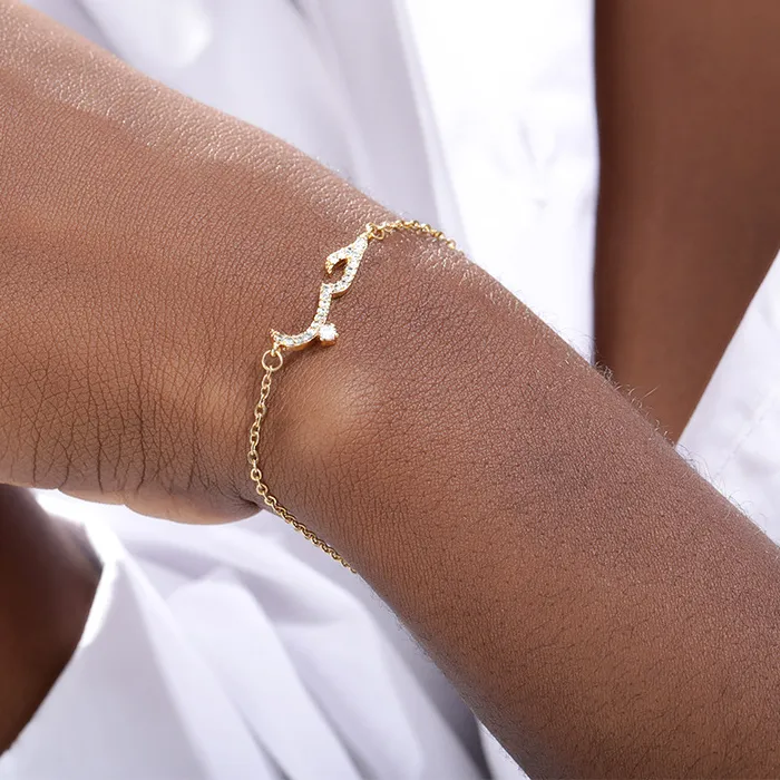 Authentic Religion Arabic Bracelet With Stone Love Necklace Bangle Charming Crystal Jewelry Ring For Her