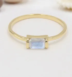 Authentic Celestial Radiance: The Moonstone Baguette Talisman