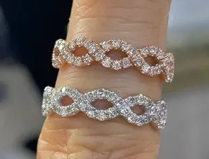 Authentic The Eternal Radiance Infinity Moissanite Band
