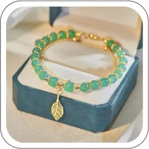 Authentic Celestial Jade Butterfly: 14K Gold‑Plated Crystal Bracelet of Transformation