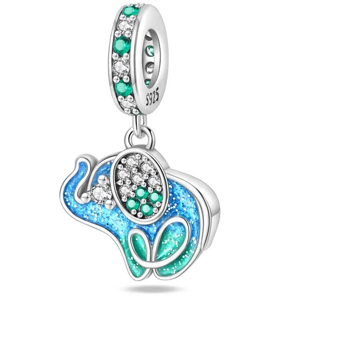 Authentic The Gilded Path of Fortune: 925 Sterling Silver Sacred Elephant Talisman