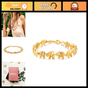 Authentic The Gilded Guardian: Celestial Elephant Wisdom Bracelet