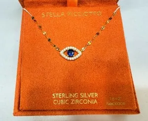 Authentic The Celestial Gaze: Gold-Plated Sterling Silver Evil Eye Talisman