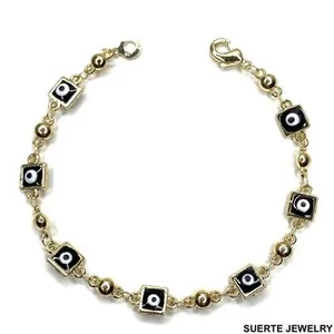 Authentic Celestial Shield: The 14K Gold-Plated Evil Eye Talisman
