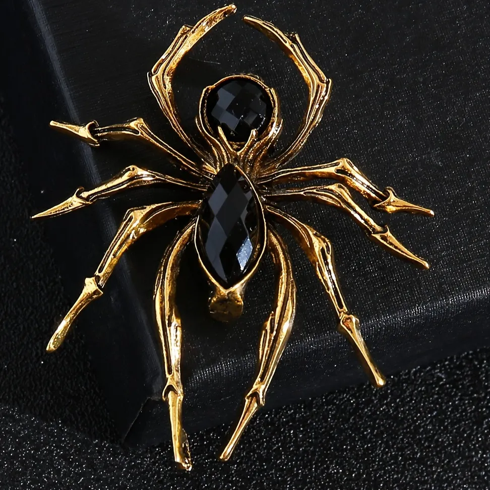 Authentic The Weaver of Shadows: Obsidian-Hued Arachnid Amulet