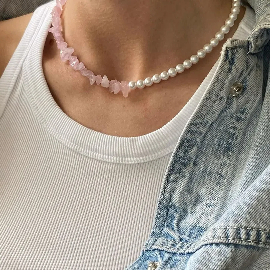 Authentic The Rose Petal Choker of Serene Radiance
