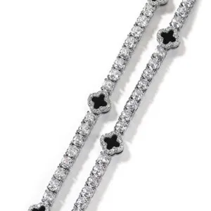 Authentic The Gilded Fortune Four-Leaf Clover Tennis Bracelet