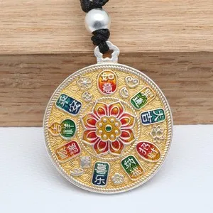 Authentic The Golden Radiance S999 Silver Lucky Talisman