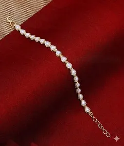 Authentic Celestial Dawn 22-Karat Gold-Plated and Pearl Sacred Circle