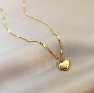 Authentic The Golden Heart of Devotion Floating Pendant Necklace