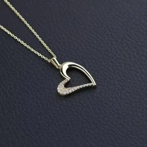 Authentic Radiant Heart of Eternal Light 14K Gold Plated Pendant