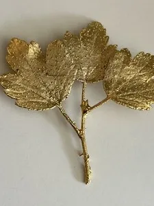 Authentic The Gilded Botanical Petal Brooch of Eternal Spring